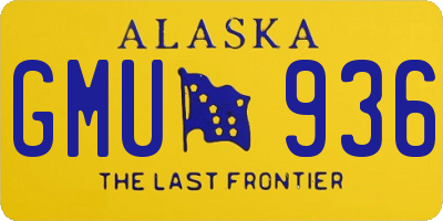 AK license plate GMU936