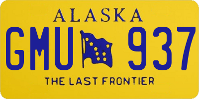 AK license plate GMU937