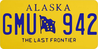 AK license plate GMU942