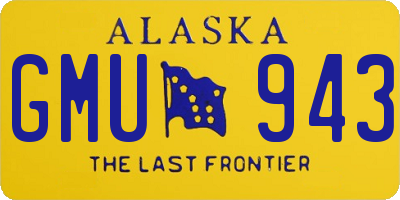 AK license plate GMU943