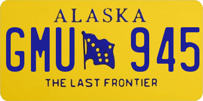 AK license plate GMU945