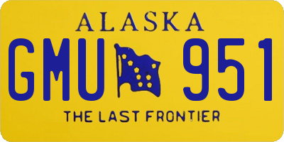 AK license plate GMU951