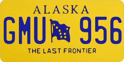 AK license plate GMU956