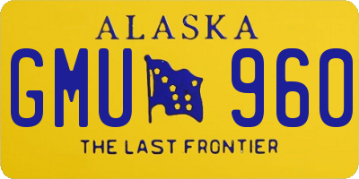 AK license plate GMU960