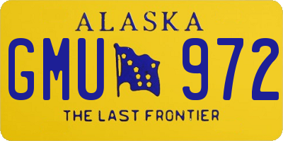 AK license plate GMU972