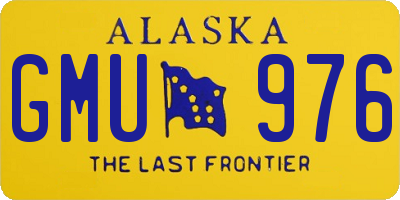 AK license plate GMU976