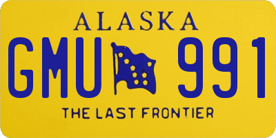 AK license plate GMU991