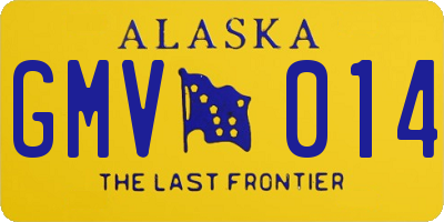 AK license plate GMV014