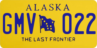 AK license plate GMV022