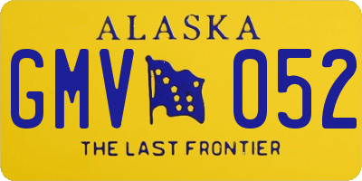 AK license plate GMV052