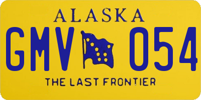 AK license plate GMV054