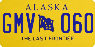 AK license plate GMV060