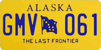 AK license plate GMV061