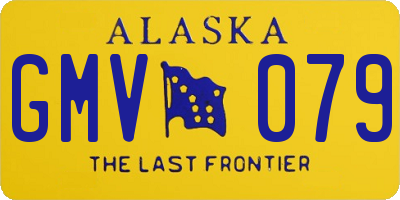 AK license plate GMV079