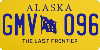 AK license plate GMV096