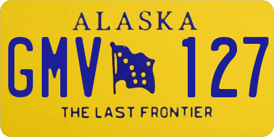 AK license plate GMV127
