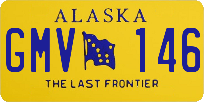 AK license plate GMV146