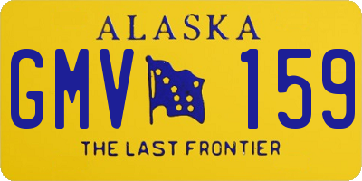 AK license plate GMV159