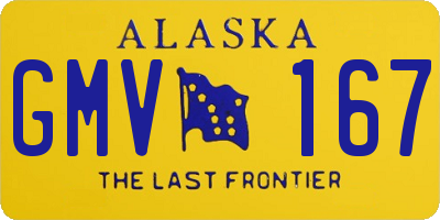 AK license plate GMV167