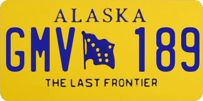 AK license plate GMV189