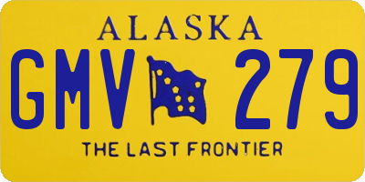 AK license plate GMV279