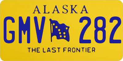 AK license plate GMV282
