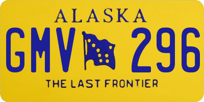AK license plate GMV296