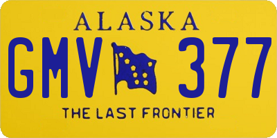 AK license plate GMV377