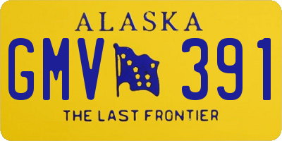 AK license plate GMV391