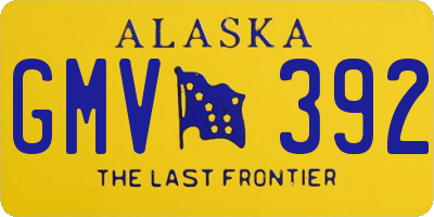 AK license plate GMV392