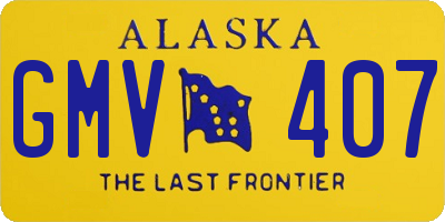 AK license plate GMV407