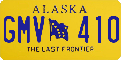AK license plate GMV410