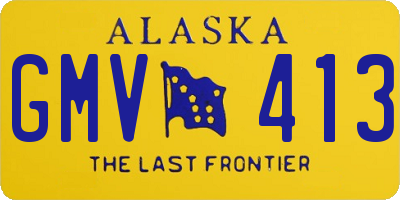 AK license plate GMV413
