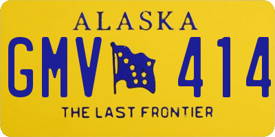 AK license plate GMV414