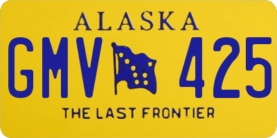 AK license plate GMV425