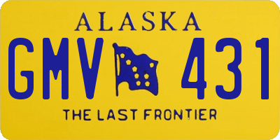 AK license plate GMV431