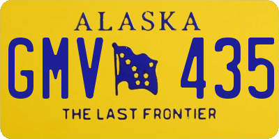 AK license plate GMV435