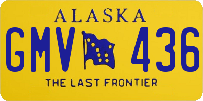 AK license plate GMV436