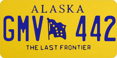 AK license plate GMV442