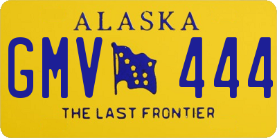 AK license plate GMV444