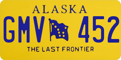 AK license plate GMV452