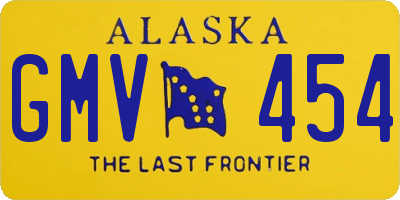 AK license plate GMV454