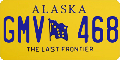 AK license plate GMV468