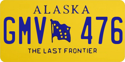 AK license plate GMV476