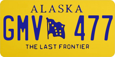 AK license plate GMV477