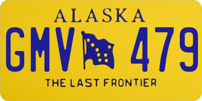 AK license plate GMV479