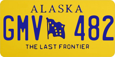 AK license plate GMV482