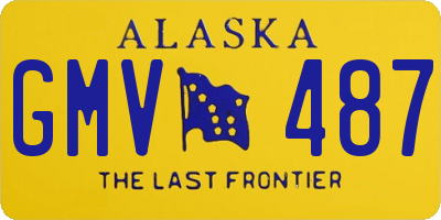 AK license plate GMV487