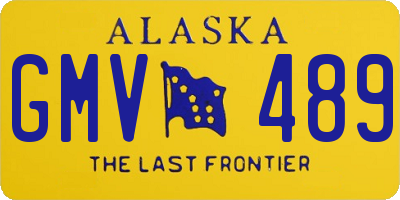 AK license plate GMV489