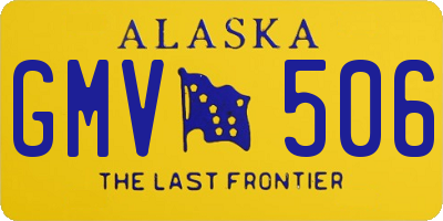 AK license plate GMV506